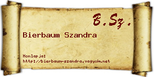 Bierbaum Szandra névjegykártya